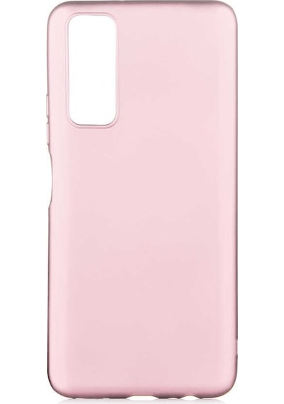 Kilifone - Huawei Uyumlu P Smart 2021 Ppa-lx2 - Kılıf Mat Renkli Esnek Premier Silikon Kapak - Rose Gold