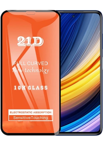 Poco X3 Pro Ekran Koruyucu 21d Tam Kaplayan Kırılmaz Cam Kavisli