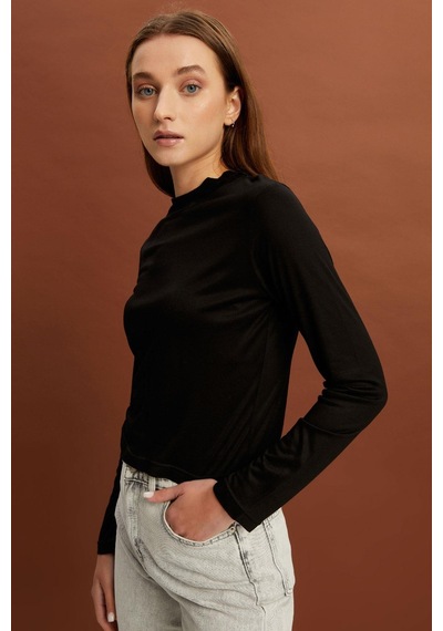 Alexandergardı Uzun Kollu Dik Yaka T-shirt B22-378a 001