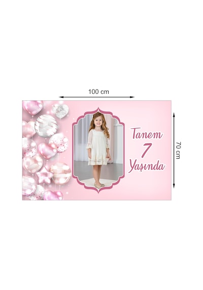 Kişiye Özel 100X70 Cm Doğum Günü Afiş Branda Baskı N11.4460