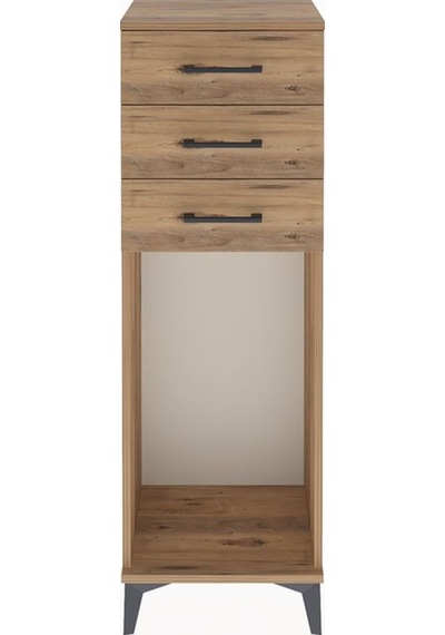 Arges Dolap 3 Çekmeceli 44x30x134 Çam-çam Çam