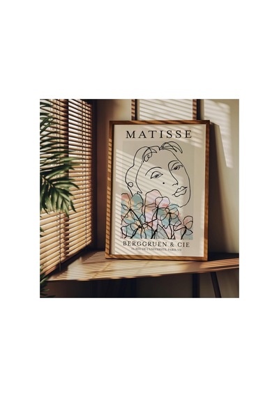 Matisse Çerçevesiz Poster, Modern Dekoratif Çerçevesiz Poster, Tablo, Matisse-9, 50 X 70 Sku: Zeusb0dt9qp17d