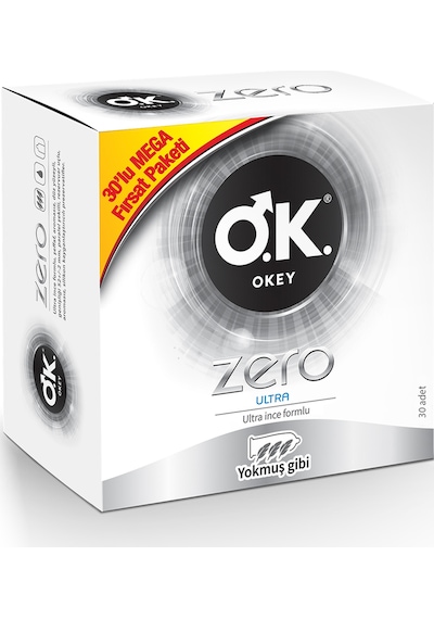 Okey Zero Ultra Prezervatif 30'lu
