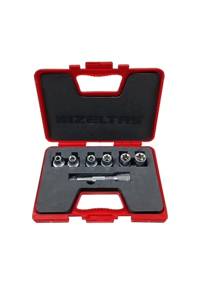 İzeltaş 1113006007 1/2 Star Torx 7 Parça Lokma Anahtar Takımı