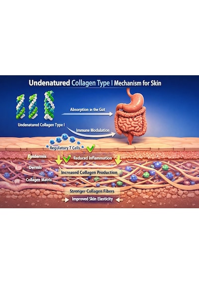 Nutriglow Doğası Değiştirilmemiş Kolajen Tip I - Iıı Bromelain, Hyaluronik Asit İçeren 30 Kapsül