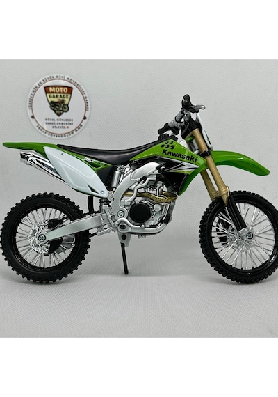 Kawasaki Kx 450f 1:12 Diecast Maket Motor Lisanslı Metal Model Motosiklet