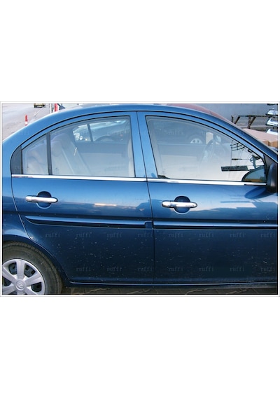 Hyundai Accent Era Krom Cam Çıtası 4 Kapı P.Çelik 2006  Üzeri
