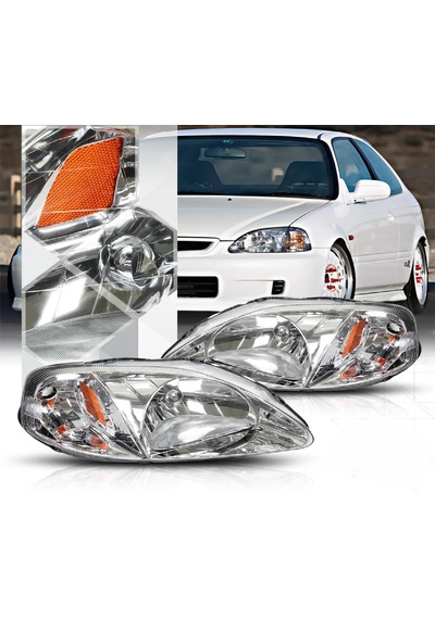 Honda Civic 1999-2001 E.k Kasa Krom Usdm Ön Far