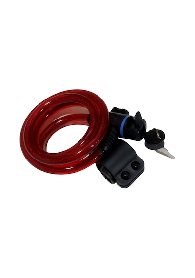 12X1200 mm Anahtarlı Halat Kilit Taşıma Aparatlı Kırmızı Renk Kırmızı