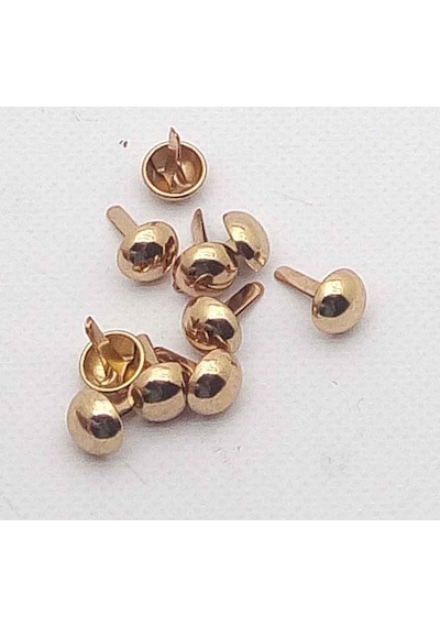 Angel Çanta Aksesuar 10Lu Light Gold Kabara Yuvarlak Model