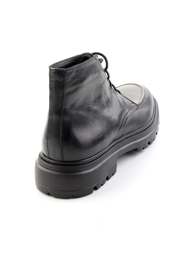 Siyah Napa Hakiki Deri Erkek Bot & Bootie E02648628443