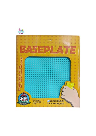25x25 Cm. Yapı Bloklarına Uyumlu Turkuaz Renk Zemin 32x32 Blok