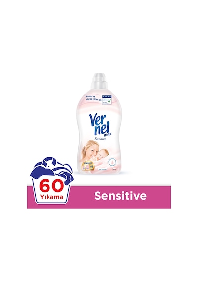Vernel Max Konsantre Çamaşır Yumuşatıcısı Sensitive 1440 ML