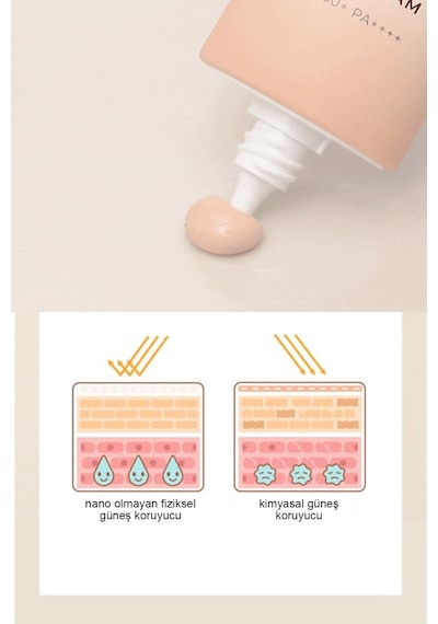 Ton Eşitleyici Vegan Güneş Kremi Foundatıon Free Tone Cover Sun Cream Spf50 Pa