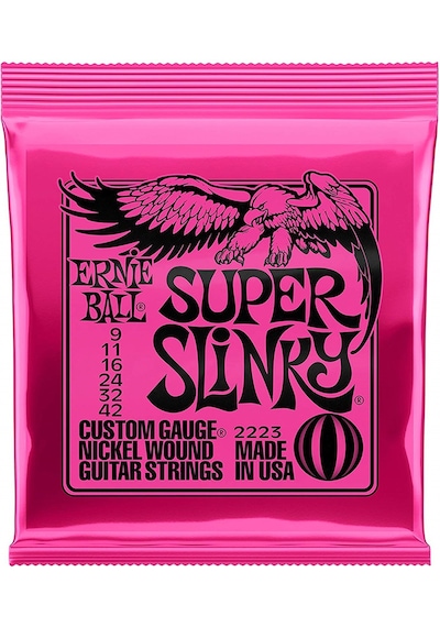 Ernie Ball 2223 Super Slinky Nickel Elektro Gitar Teli (9-42)