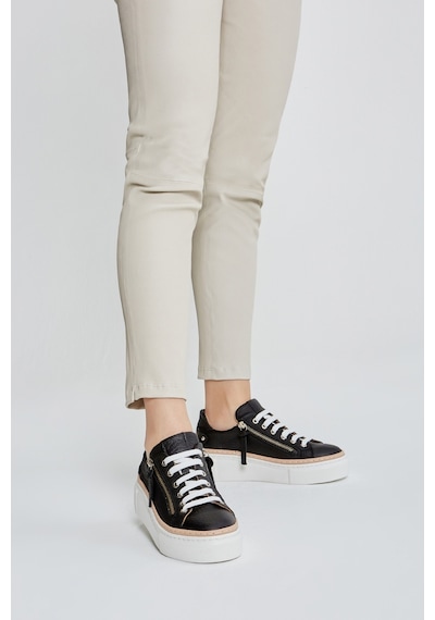 Valmenti Nora Kadın Siyah Floter Hakiki Deri Sneakers & Spor Ayakkabı 937 5022-48 Bn Ayk Y23 Siyah