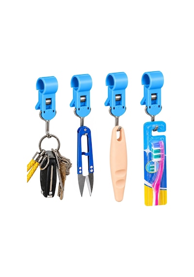 Sunup Sn-38119 Yuvarlak Kelepçe Askı 80x12x18mm 4'lü Paket Çok Renkli