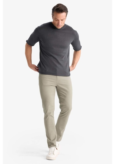 Defacto Slim Fit Dar Kesim Dar Paça Pantolon B2089ax25aukh465 Haki