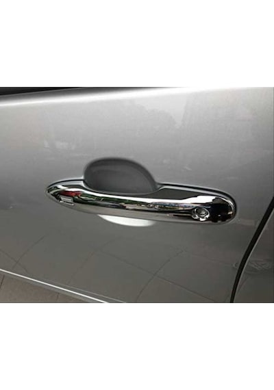 Toyota Corolla Uyumlu 2019 Kapı Kolu Kaplaması Nikelaj Anahtarsız Giriş