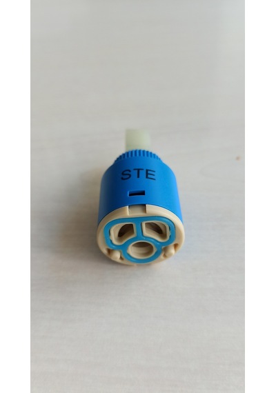 Stecell Ste-25 MM Çift Girişli Kartuş Sıcak Soğuk Girişli Mavi