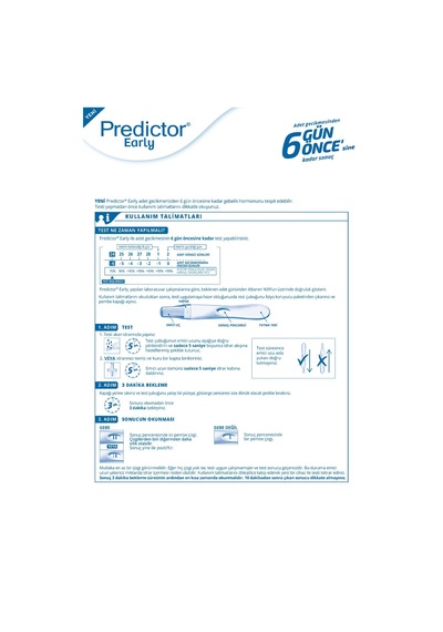 Predictor Early Gebelik Testi 3 Adet