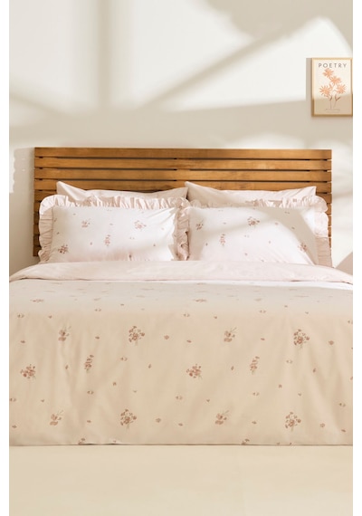Kaşmir Home Levina %100 Pamuk Çift Kişilik Nevresim Takımı Rose