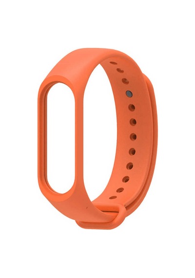 Ekılıf - Xiaomi Mi Band 3 Uyumlu - Kordon Silikon Kordon - Turuncu