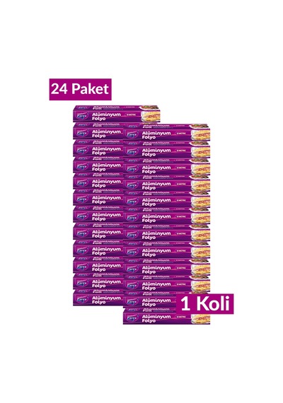 Alüminyum Folyo 8 Mt 24 Paket 1 Koli