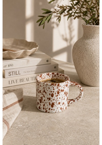 Kahverengi Benekli Seramik Kupa Kahve Çay Süt Ve Bitki Çayı Kupası Büyük Kulplu Mug Bardak Kahverengi - 915654732 Kahverengi Kahverengi Benekli Seramik Kupa Kahve Çay Süt Ve Bitki Çayı Kupası Büyük Kulplu Mug Bardak Kahverengi - 915654732 Kahverengi