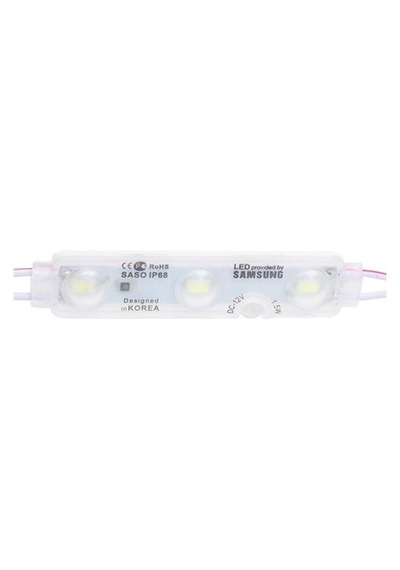 12v Parmak Lamba 3-ledli Samsung Led Beyaz 75 15 Mm