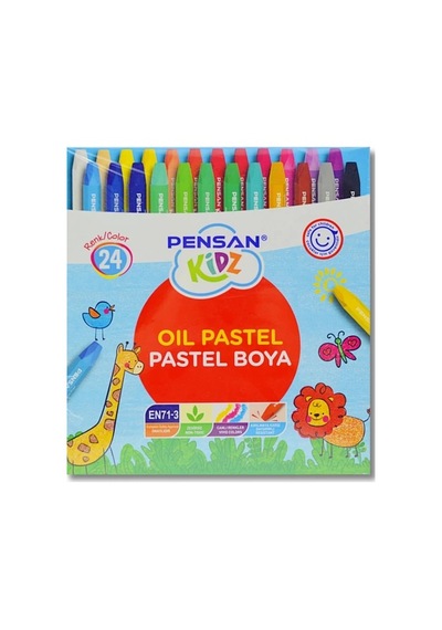 Kidz 24 Renk Karton Kutu Pastel Boya Diğer