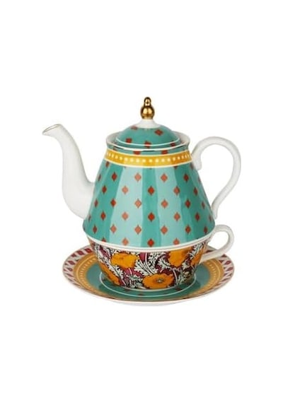 Art Eliana Tek Kişilik Demlik & Fincan Set 000 Açık Krem