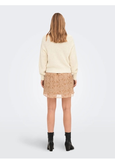 Jdy Jdyjusty L/s Short Cardigan Knt Noos Kadın Hırka 15200418 Krem