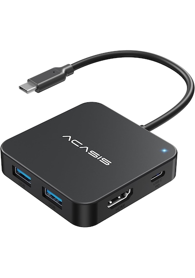 Acasis HC31 HDMI Type-C PD 100 W 6 İn 1 Hub AC HC31