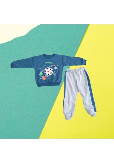 Karacon Baby Kabartma Top Baskılı Mavi