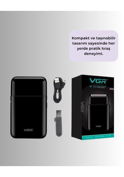 Mey İthalat Usb Şarjlı Erkek Tıraş Makinesi Cilt Dostu Ve Kompakt Tasarım