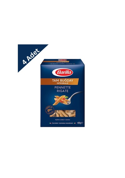 Barilla Tam Buğday Kalem Penne 500 G X 4 Adet - Bol Lifli Ve Doyurucu Makarna