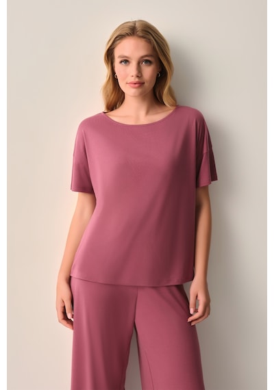 Suwen Mira Modal Pijama Takımı Sh26635660142 Gül