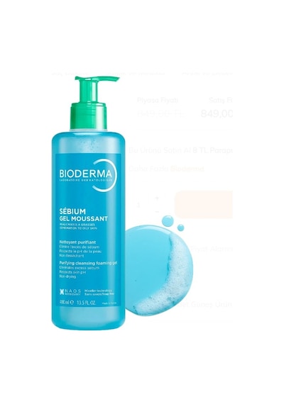 Bioderma Sebium Foaming Gel 400 Ml Numune Hediyeli