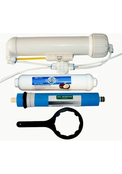 SU ARITMA CIHAZI 75 GPD MEMBRAN FİLTRE+MEMBRAN FİLTRE KABI SETİ,ÇEKVALF,FLOW,OTOSHUT OF,TADLANDIRICI