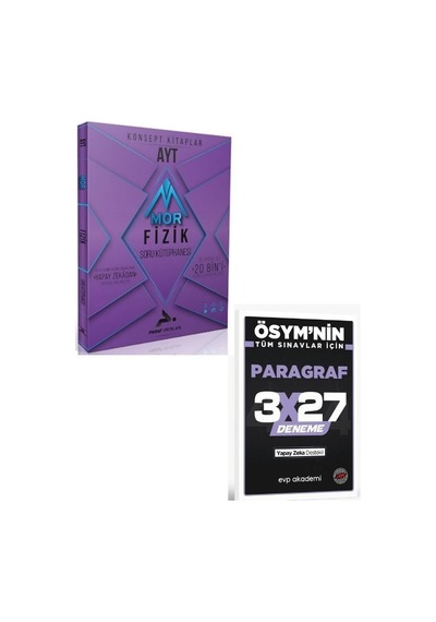 2027 Paraf 2027 Ayt Mor Fizik Soru Kütüphanesi+ Evp Akademi Paragraf