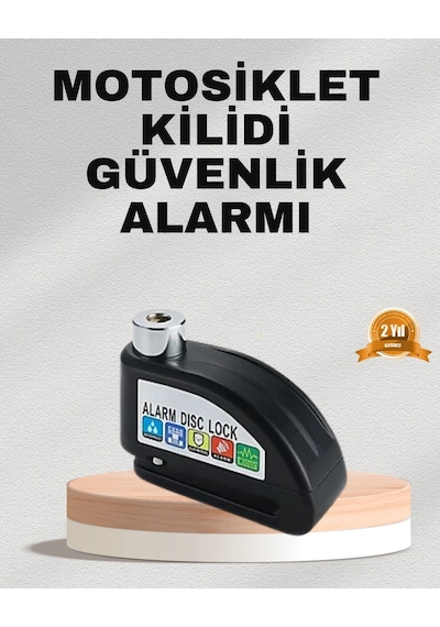 Bay Ekonomik Alarm Disk Kilidi Motosiklet Scooter Bisiklet Güvenlik Najmaddin