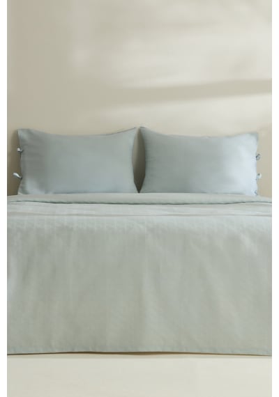 Karaca Home Sarra Britli Bambu Çift Kişilik Pike Takımı Mint Mint