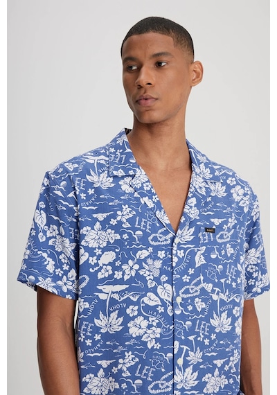 Lee Relaxed Fit Geniş Kesim Kısa Kollu Lacivert Gömlek - Lm28205298qf 001