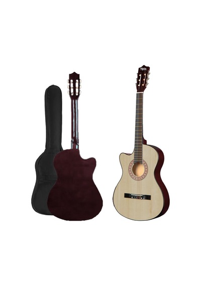 Midex Cg-396nt Solak Klasik Gitar Natural Renk Full Set Sap Ayarlı 4/4 Yetişkin Boy