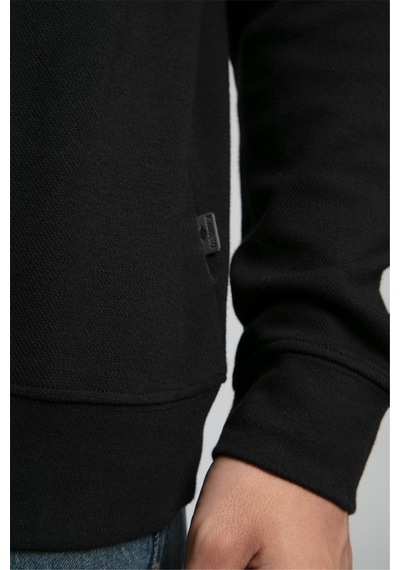 Lee Cooper Gale Erkek Polo Yaka Sweatshırt-21849 Siyah