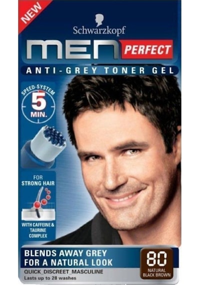 Schwarzkopf Men Beyaz Renk Kırıcı Saç Boyası 80 Siyah Kahve