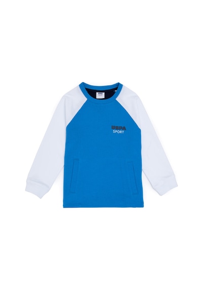 U.s. Polo Assn. Erkek Çocuk Saks Sweatshirt 50281477-vr045 Saks Mavi