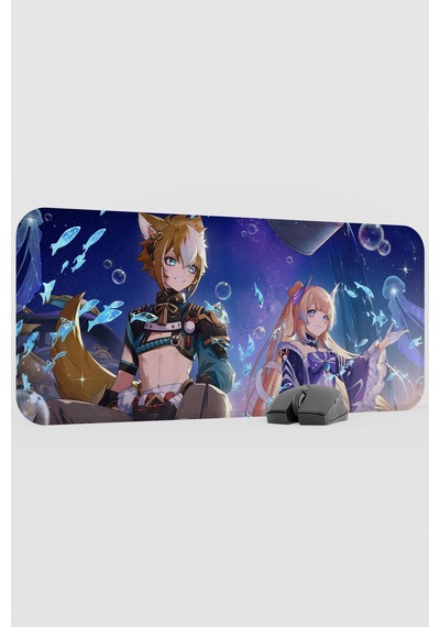 Gorou Genshin Impact Anime Oyuncu V1 - 70x30 Xl Gaming Mouse Pad Fare Altlığı