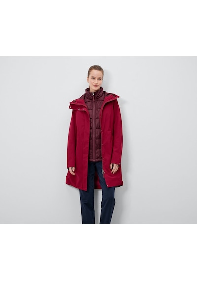 Tchibo Kadın Outdoor Mont, 3 Ü 1 Arada, Bordo Bordo